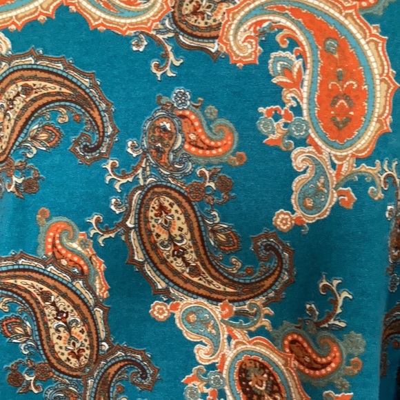 Ruby Rd. Paisley print pullover top with stretch size 2X - Picture 17 of 17